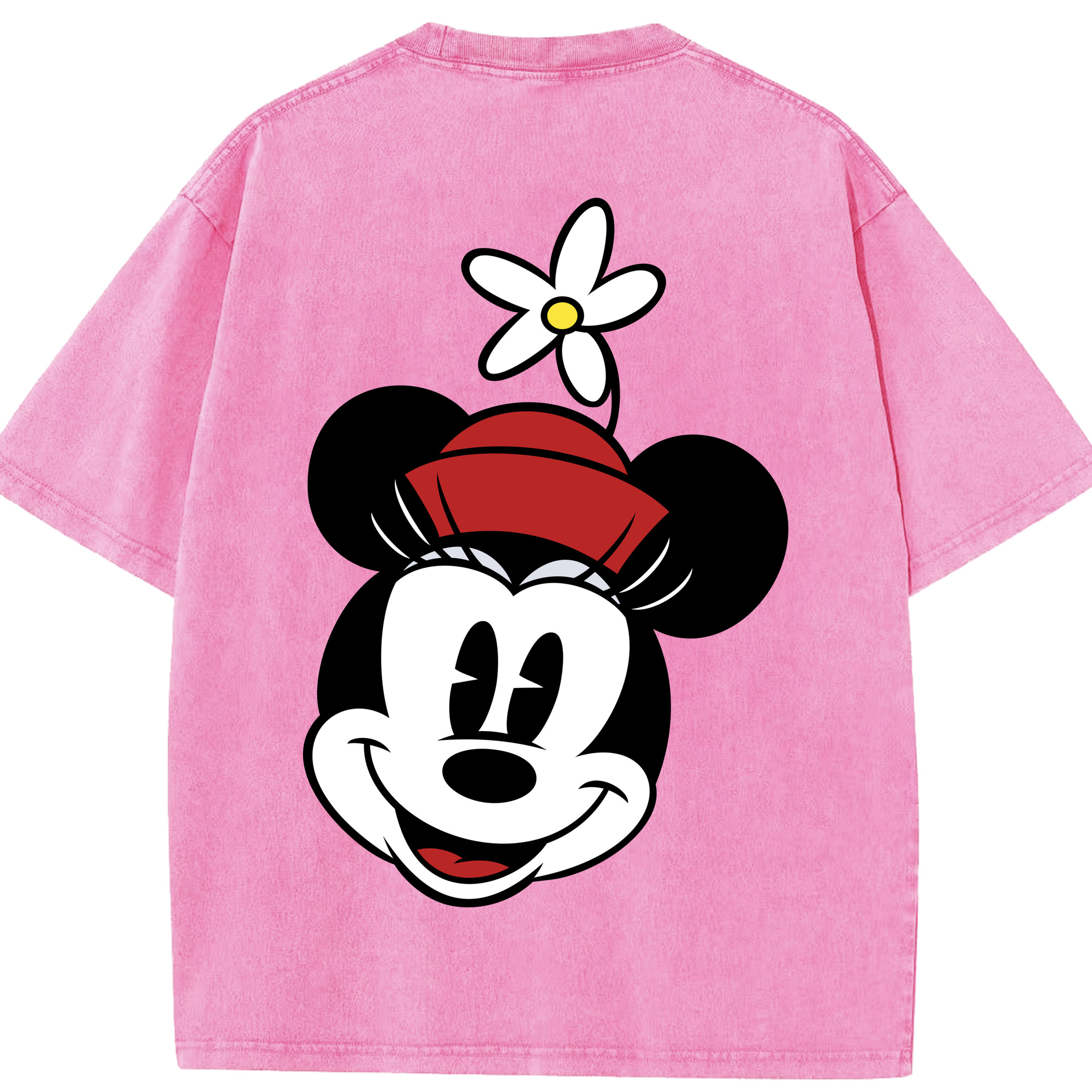（画像用） ミッキーマウス Mickey Mouse 綿100% ヴィンテージ風 半袖Tシャツ（背面プリント）
